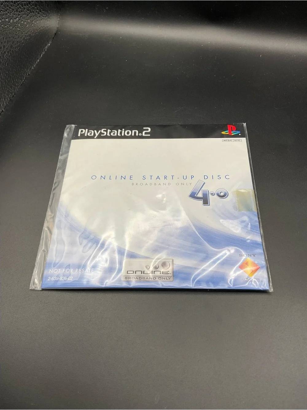 Sony PlayStation 2 Online Start-Up Disc Insert - White/Blue